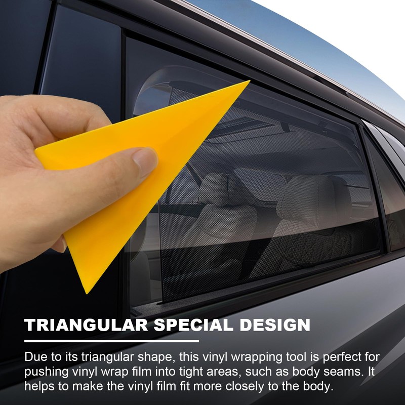 KVAEY 5 PCS Window Tint Squeegee, Automotive Triangle Squeegee Plastic