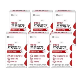Chong Kun Dang Health Dietary Supplement Omega-3 Pack Capsules 60 6 Pack for daily wellness routines, tablets powder or sticks, Korean Import, Chong Kun Dang Health, Option 1
