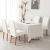 Deisy Dee Waterproof Leather Dining Room Chair Covers for Parson