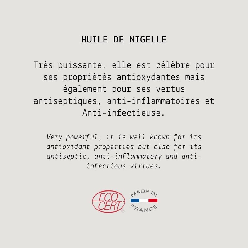 Nigella Organic Vegetable Oil - MY COSMETIK - 10 ml