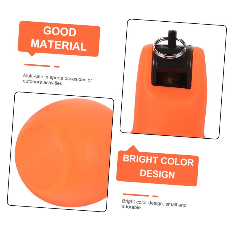 Abaodam Portable Small Squeeze Whistle Bright Design Outdoor Survival Whistle