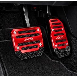 Non-Slip Aluminum Car Pedal Covers for Automatic & Manual Cars – Sporty 2PCS or 3PCS Pedal Set for Interior Upgrade