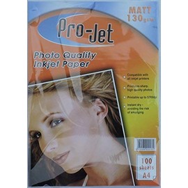 200 Sheets A4 130gsm Projet Inkjet Paper