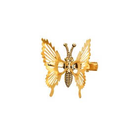 Cartanfill- 3D Moving Butterfly Hair Clips Metal Gold Moving Wings Butterfly Hair Accessories Hair Clips Barrette for Women and Girls (B Gold 12pc)