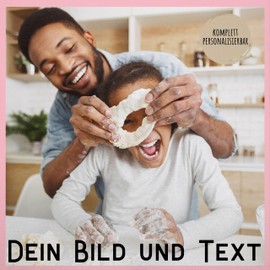 Geschenk mit Namen personalisiert by Shirtracer - Apron - Adult - Your Picture Photo Text Gift, 01 Pink