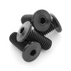Terske Ultra-Low Profile Superlight Black Titanium Bottle Cage Bolts: 12-Pack