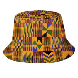 Retro Africa Tribes Bucket Hat for Women Men Cute African Tribal Women Summer Beach Travel Sun Hats