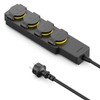 deleyCON 4-Way Outdoor Power Strip with 1.4 m Cable for