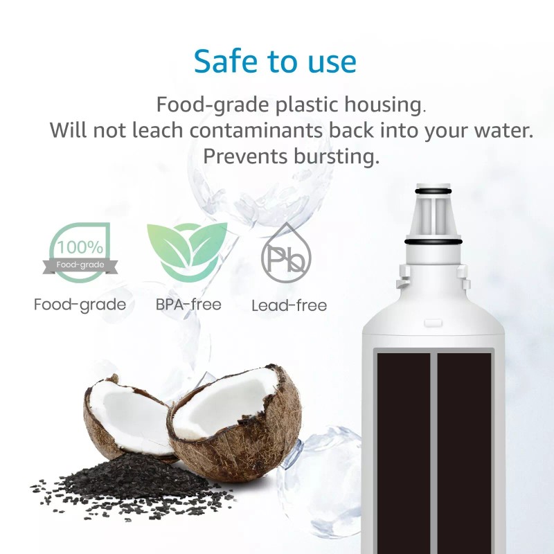 AQUA CREST F-1000 Undersink Water Filter, WF03-F1, Replacement for F-1000,1