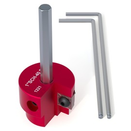 APIOLO Pvc Pipe Reamer 1 lnch, Pvc Reamer, Pvc Socket Saver 1 Inch with 0.43IN Hex Shaft, Pvc Fitting Saver, Pvc Socket Saver, for SCH40 PVC, ABS PVC Pipe, CPVC Fitting, Fit for Standard 1/2" Drill