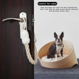 Selyse Door Cord Clamp Protection for Doors, Door Handle Stopper, Cotton Door Stopper for Children and Pets, Finger and Clamp Protection, 60 cm Safety Protection (White)