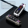 ontto 3-Button Car Key Cover Fit for Ford Flip Folding