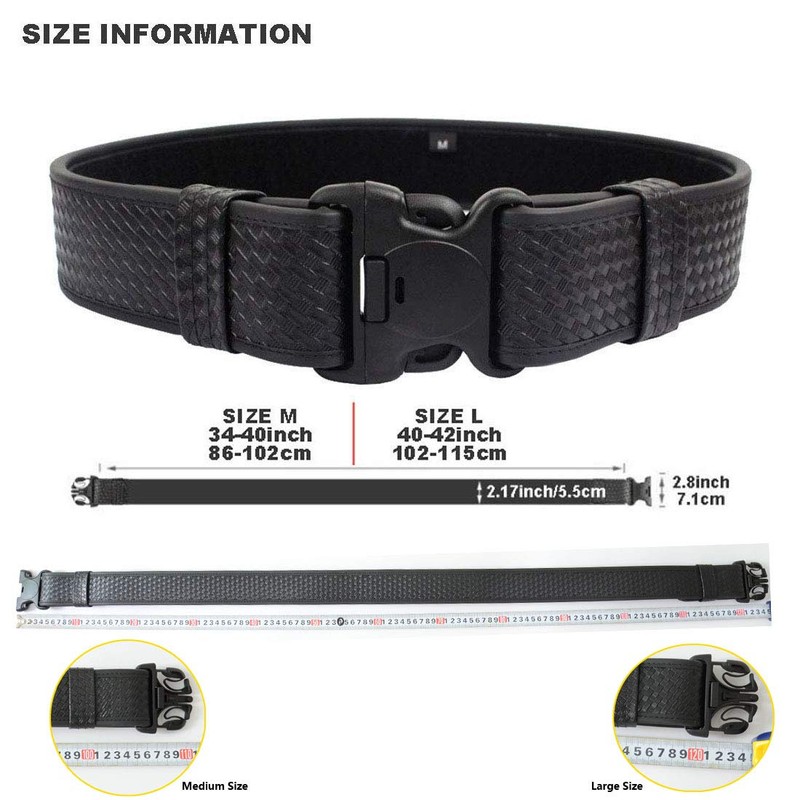 LytHarvest 8-in-1 Police Duty Belt Kit with Pouches, Law Enforcement
