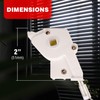 Amazing Drapery Hardware High Profile 2" Plastic Wand Tilter for