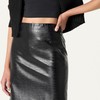 The Drop Ginger Pencil Skirt, Black Croc, S