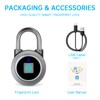 Fingerprint Padlock, Bluetooth Lock, Mobile APP, MEGAFEIS Smart Padlock with