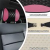 Hovom 2PCS Car Headrest Cover, Soft Breathable Leather Cars Front
