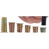 YoiYee M8 x 30mm Wood Insert Hex Socket Nuts -