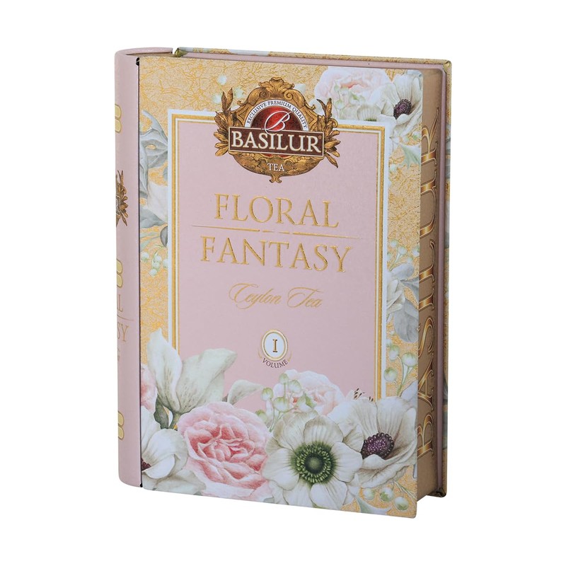 Basilur Floral Fantasy Tea Book - Luxury Tea Gift -