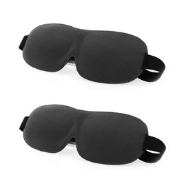 Schlafmaske für Männer & Frauen,2 Stück 3D Schlafbrille Nachtmaske, Memory Schaum Augenabdeckung,Sehr Weich Augenmaske Nachtmaske,Absolute Dunkelheit Augenmaske