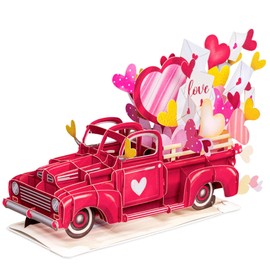 Paper Love 3D Loads of Love Pop Up Card, With Detachable Popup Keepsake, For Birthday, Love, Wedding, All Occasion or Just Because - Oversized 10" x 7" Cover - Includes Envelope and Note Card