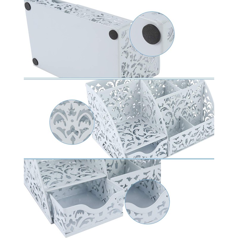 EasyPAG Office Metal Desk Tidy Versatile Stationery Storage Desktop Sticky