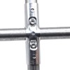 180 Degree Structural Pipe Connector, 1" Stainless Steel Rail Clamps,