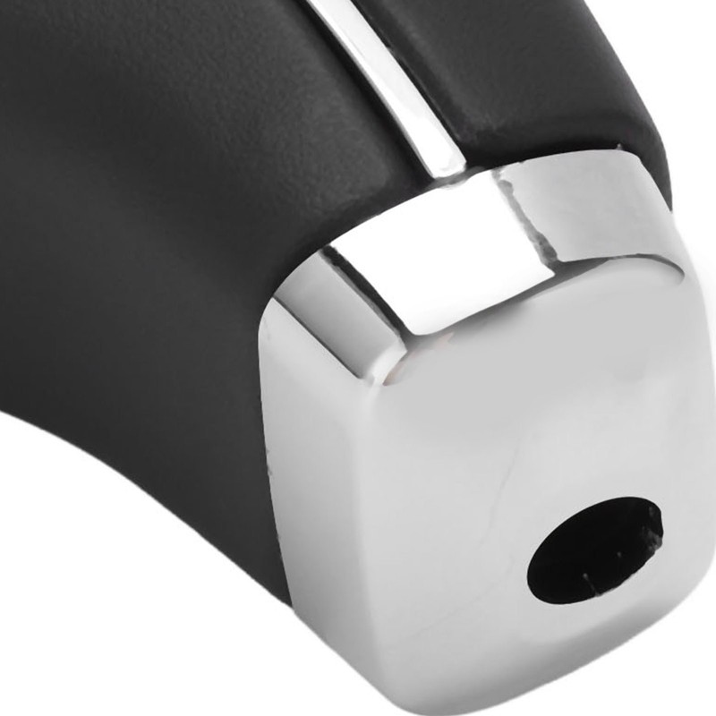 Car Automatic Gear Shift Knob Matt Black Artificial Leather Glossy