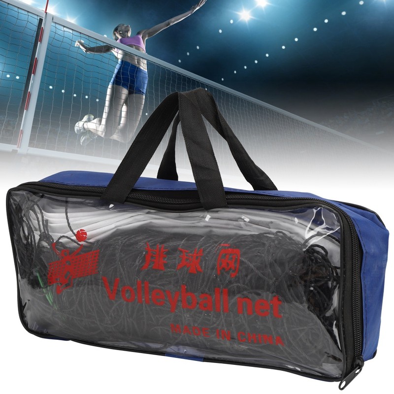 Standard Beach Volleyball Net Professional Covered Edge Steel Wire Rope
