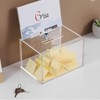 MZSX Acrylic Donation Box, 16 x 11.5 x 10 cm,