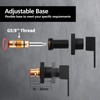 ACA International Square Bathroom 1/4 Turn Basin Shower Tap Wall