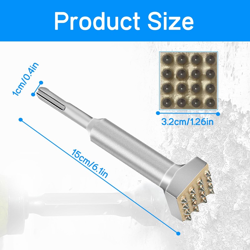 STFALI SDS Plus Chisel, SDS Drill Demolition Bushing Tool Bit,
