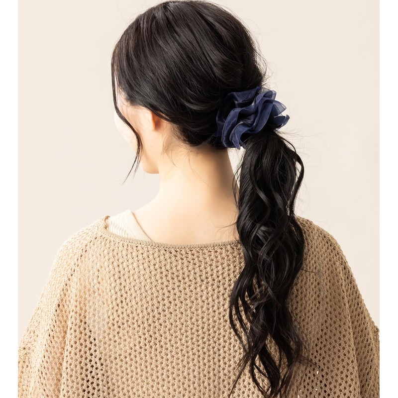 JewelVOX Scrunchie Hair Accessories, Organza, Chiffon, Ruffle, Stylish, Popular, Adult