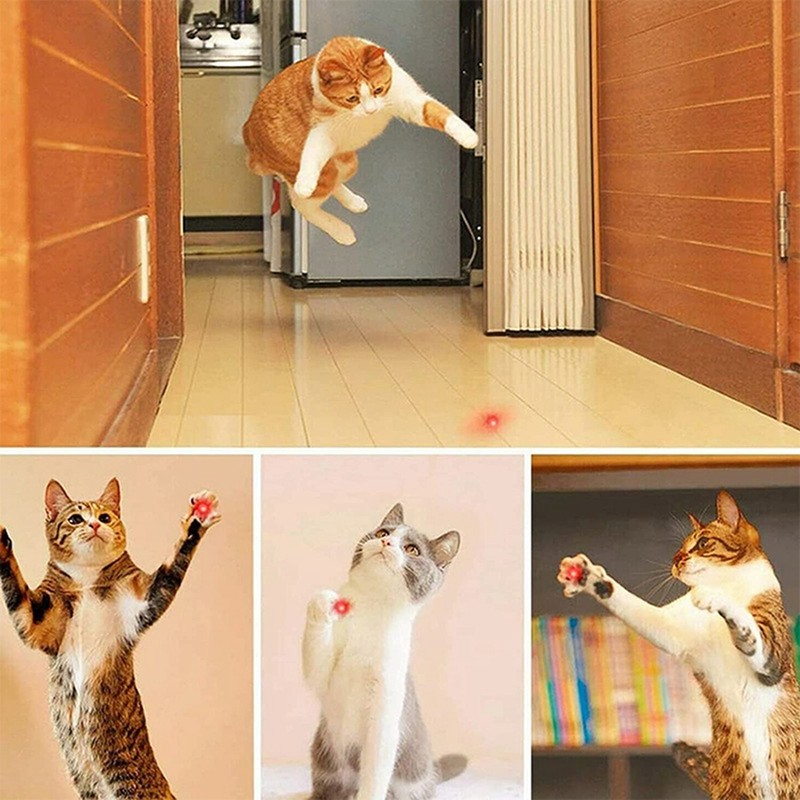 Laser Pointer Cat Toy Aluminum Alloy Long Range Interactive Portable