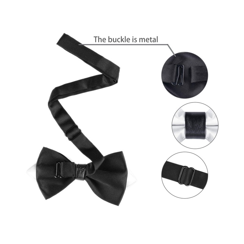 [Allegra K] Men's Solid Pre-tied Bow Tie Weeding Party Bow