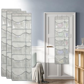 TKSDWBLTY 3Pcs Weekly Kids Clothes Organizer Multipurpose Day of Week Children Clothes Hanging Bag with 10 Pocket Monday to Friday School Clothing Organizer Over the Door for Kids Clothing