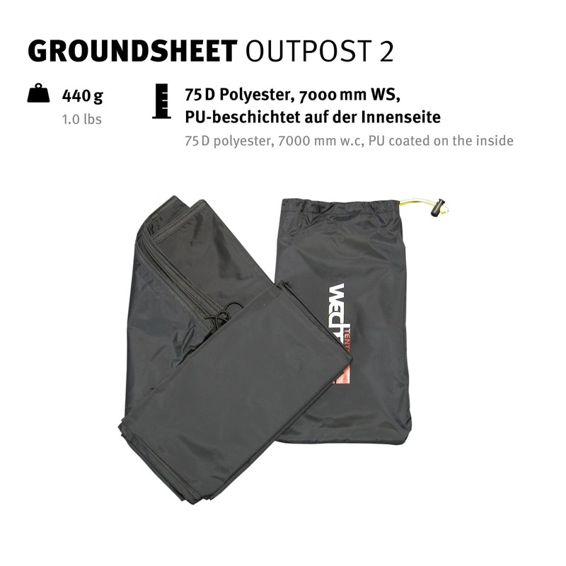Wechsel Groundsheet Für Outpost 2 Zusätzlicher Zeltboden Camping Plane Passgenau