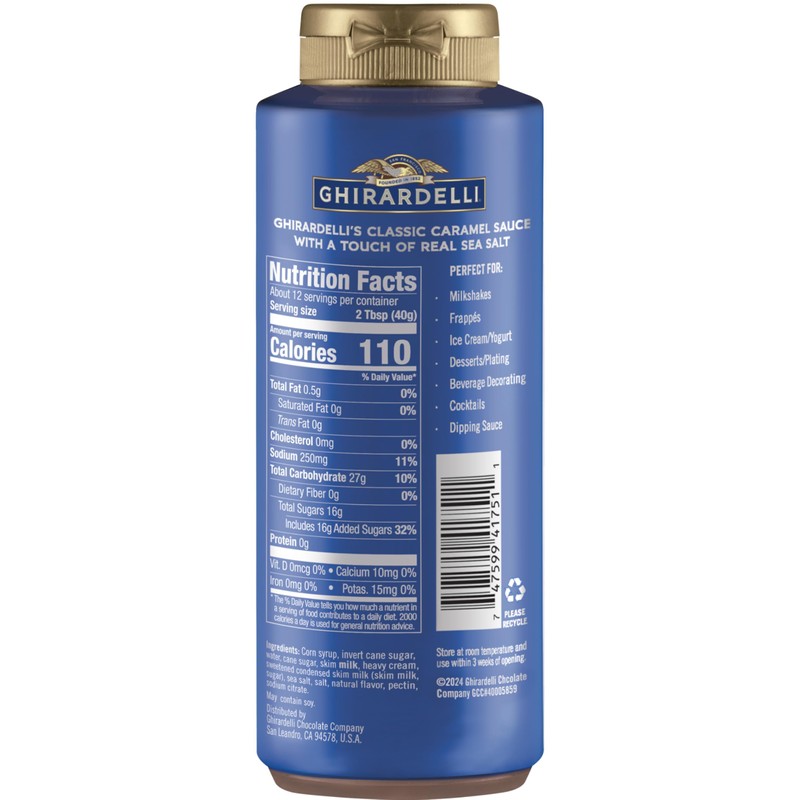 Ghirardelli 1 - Caramel and 2 - Sea Salt Caramel