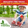Toysery Fire Truck Toy with Flashing Lights & Siren Sounds
