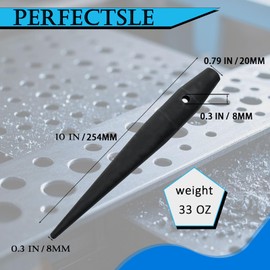 Hxszk Bull Pin 2-Pack, 40+ HRC #45 Steel Punch Set | Forging & Hole Punching Tools for Iron Workers | 1-5/16" x 10" Heavy-Duty Bullpin Kit