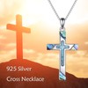 YAFEINI Cross Necklace for Women Sterling Silver Cross Pendant Necklace