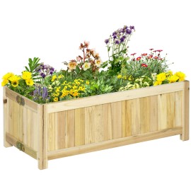 28x12in Foldable Wooden Elevated Planter Box for Backyard Patio Raised Garden Bed for Vegetables Herbs Flowers Garden SuppliesColor: default Color