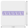 MAGJUCHE Greek Key Stencil 6 Inches, Reusable Border Pattern Stencil