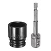 sourcing map Deep 6-Point Impact Socket 1/2" Drive 27mm Metric
