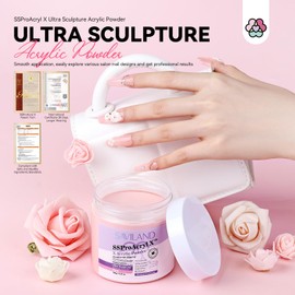 Saviland 150 g Acrylic Powder for Nails - Pink Acrylic Powder Nails - Large Volume Acrylic Powder - Ultra Smooth Acrylic Nails Acrylic Powder for Nail Extension (no nail lamp required)
