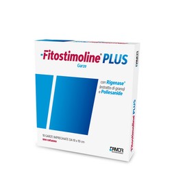 Damor - Fitostimoline Plus Garze 10x10 cm Sterili Impregnate per Medicazione di Ustioni e Lesioni Cutanee