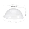 Totority 20pcs Clear Half Sphere Plastic Domes for Crafts Durable