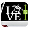 Bluegrass Decals Sea Turtle Decal LOVE Sticker for Car Window