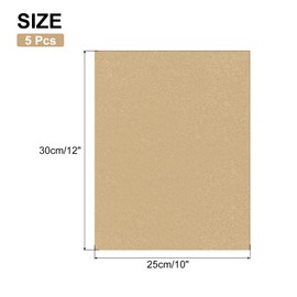 MECCANIXITY 5PCS Glitter HTV Heat Transfer Vinyl Sheets, 12 x 10 Inch Rose Gold Glitter Iron on Vinyl for T-Shirts DIY Heat Vinyl Design Easy to Cut & Weed