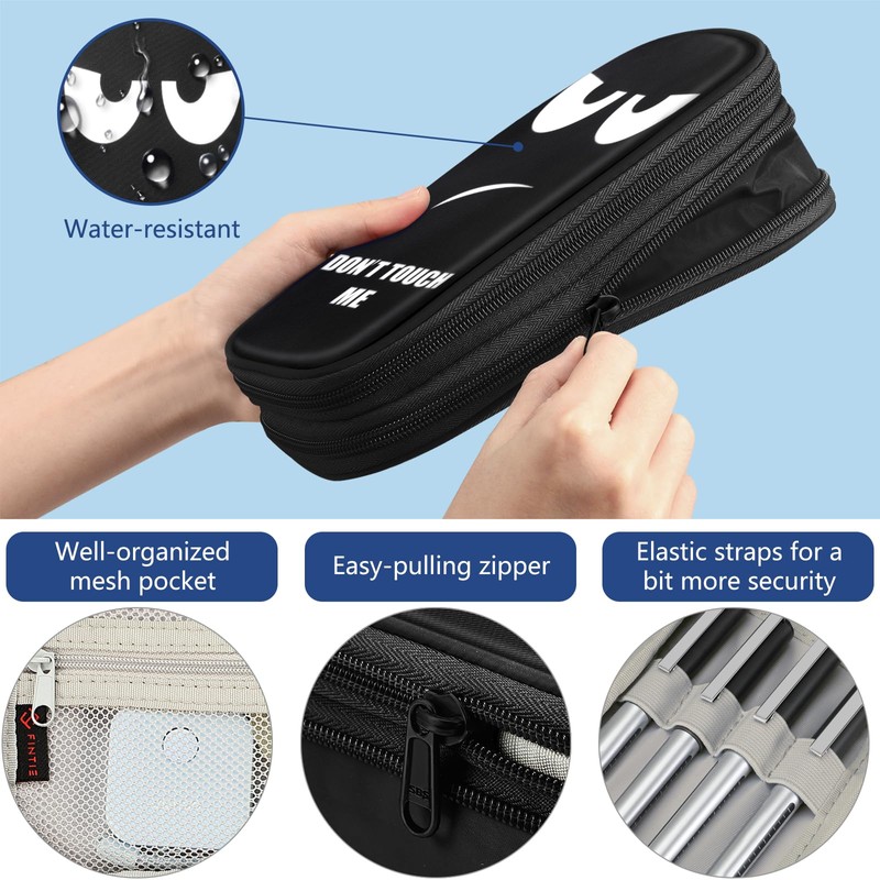 FINPAC Expandable Pencil Case, Large Capacity Pencil Box, Pen &